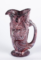 Amethyst Slag Glass Pitcher
