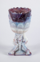 Slag Glass Goblet