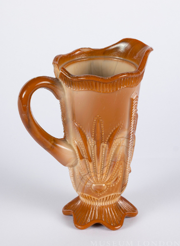 Opaque Brown Glass Pitcher (Agave)