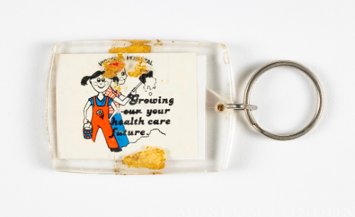"Growing our health care future" Plastic Keychain