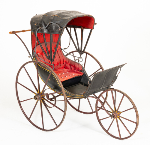 Baby Carriage with Red Seat
