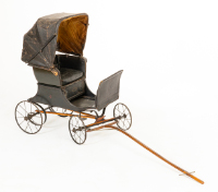 Pull Carriage with Leather Hood
