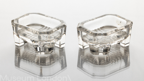 Pair of Glass Salt Dips