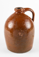 Small Brown Glazed Stoneware Jug