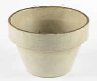 Light Beige Flowerpot-Style Butter Crock