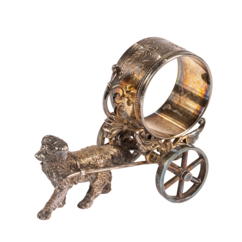 Serviette Ring - Dog and Buggy