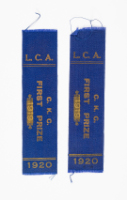 L.C.A. C.K.C. First Prize Ribbon