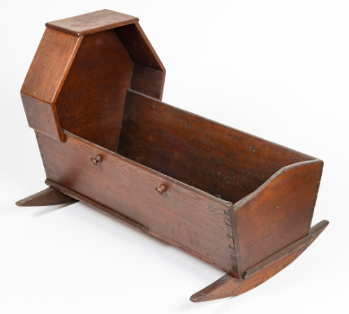 Handmade Walnut Cradle