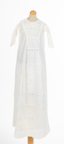 White Cotton Christening Gown