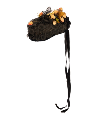 Lady's Bonnet with Pink and Yellow Flowers