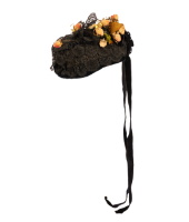 Lady's Bonnet with Pink and Yellow Flowers