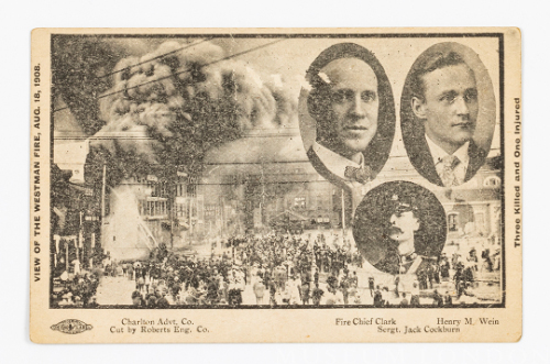 View of the Westman Fire, August 18, 1908