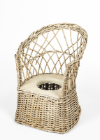 Child's Wicker Commode