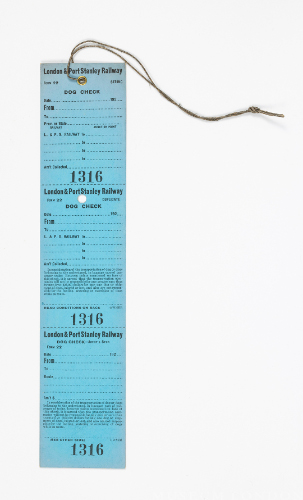 London and Port Stanley Railway Dog Check Tags