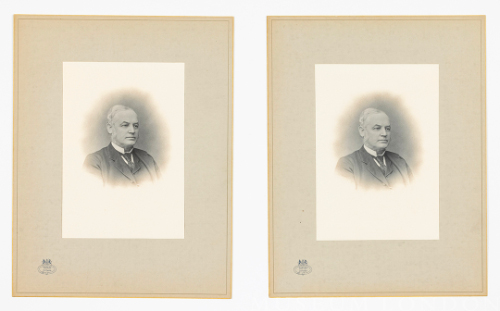Pair of Photo Portraits of Sir John Carling