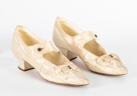 Cream Satin Shoes