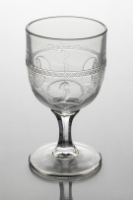 Glass Goblet (Owl in Fan)