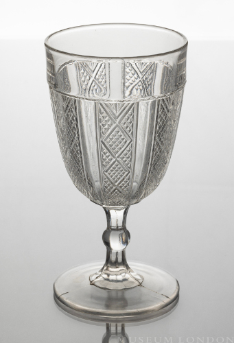 Glass Goblet (Paneled Diamonds)