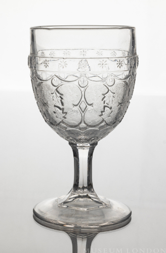 Glass Goblet (Double Leaf and Dart)