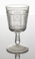 Glass Goblet (Paneled Forget-Me-Not)