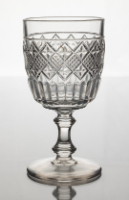 Glass Goblet (Checker with Rib Band)