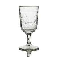 Glass Goblet (Swimming Swans)