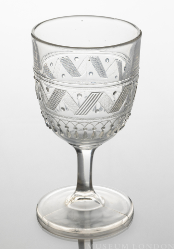 Glass Goblet (Ribbon Band with Pendants)