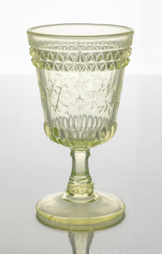Light Yellow Glass Goblet (Wildflower)