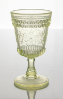 Light Yellow Glass Goblet (Wildflower)