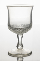 Glass Goblet (English Printed Hobnail)