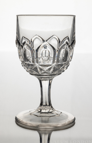 Glass Goblet (Recessed Walls with Block Band)