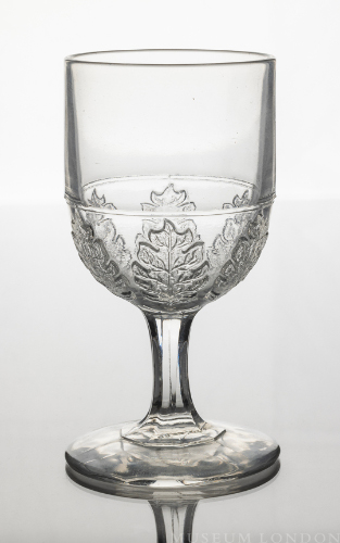 Glass Goblet (Pressed Leaf)