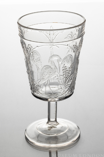 Glass Goblet (Cranes)