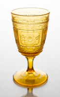 Amber Glass Goblet (Willow Oak)