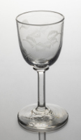 Etched Wine Glass