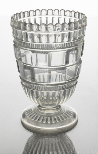 Glass Celery Vase (Block and Pleat)