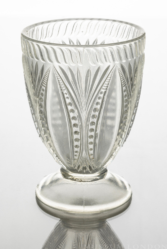 Drinking Glass (Beaded Oval and Fan)
