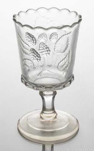 Glass Spoon Holder (Strawberry and Currant)