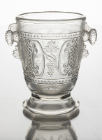 Glass Spoon Holder (Grape with Scroll Medallion)