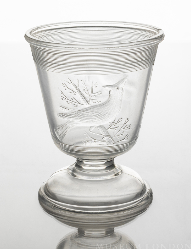 Glass Spoon Holder (Cardinal / Blue Jay)