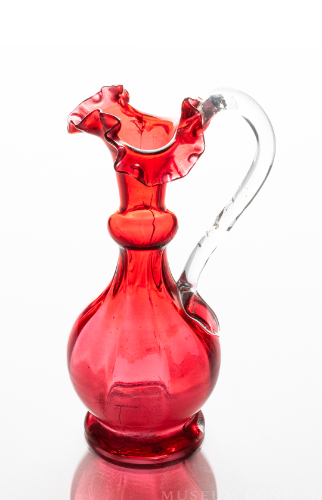 Cranberry Glass Decanter