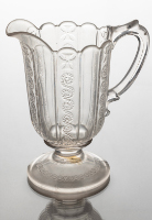 Glass Cream Pitcher (Spiral and Maltese Cross)