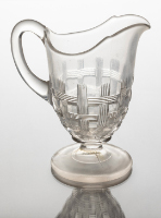 Glass Cream Pitcher (Open Basket Weave)