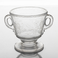 Glass Sugar Bowl (Cranesbill)