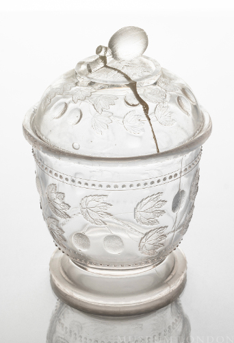 Glass Sugar Bowl (Gooseberry)
