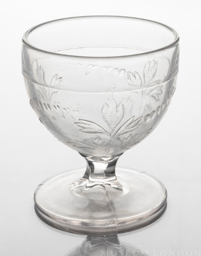 Glass Sugar Bowl (Bleeding Heart)