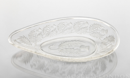 Glass Relish Dish (Thistle)