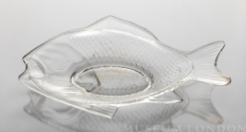 Glass Relish Dish (Fish)