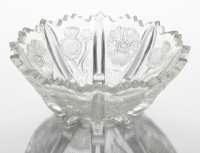 Glass Serving Bowl (Paneled Thistle)