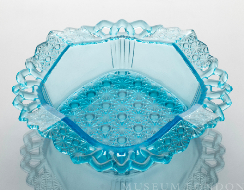 Light Blue Glass Bowl (Daisy and Button)